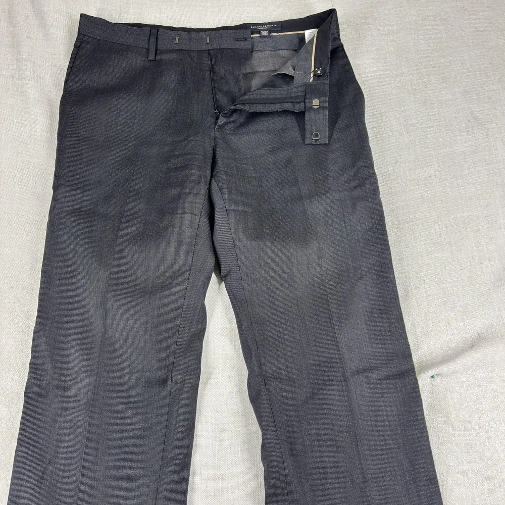 Banana Republic Pants Mens 31x32 Gray Tailored Fit Wool Dress‎ Slacks Workwear